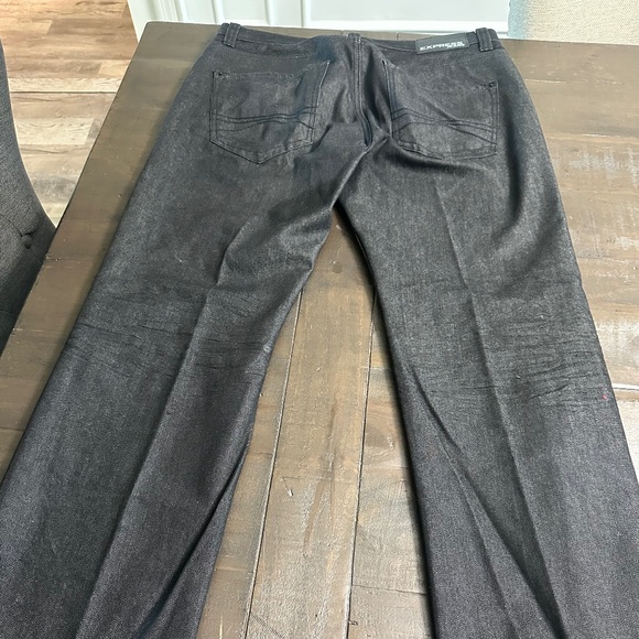 Express men’s black boot cut jeans - Picture 5 of 14